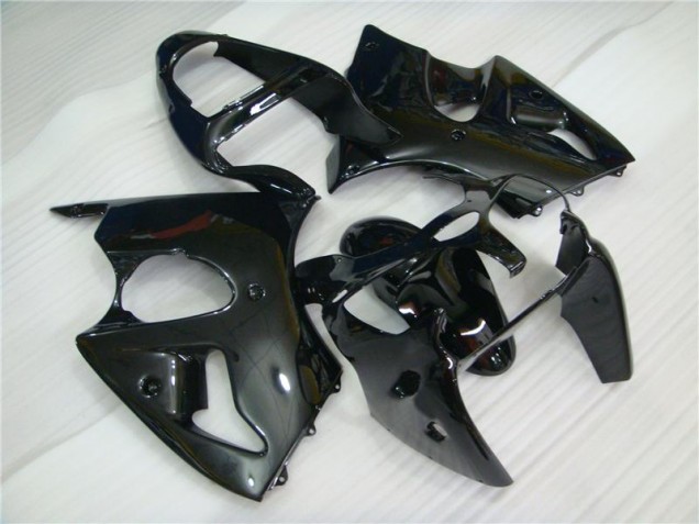 Preto Brilhante Carenagem Moto Kawasaki ZX6R 00-02 Preto Brilhante Carenagem Moto Kawasaki ZX6R 00-02