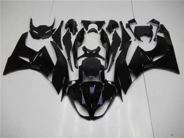 Preto Brilhante Carenagem Moto Kawasaki ZX6R 09-12