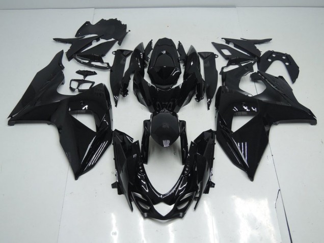Preto Brilhante Carenagem Moto Suzuki GSXR 1000 K9 09-16 Preto Brilhante Carenagem Moto Suzuki GSXR 1000 K9 09-16