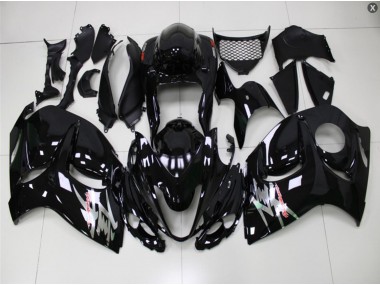 Preto Brilhante Carenagem Moto Suzuki GSXR 1300 Hayabusa 08-19