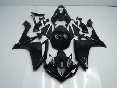 Preto Brilhante Carenagem Moto Yamaha R1 07-08