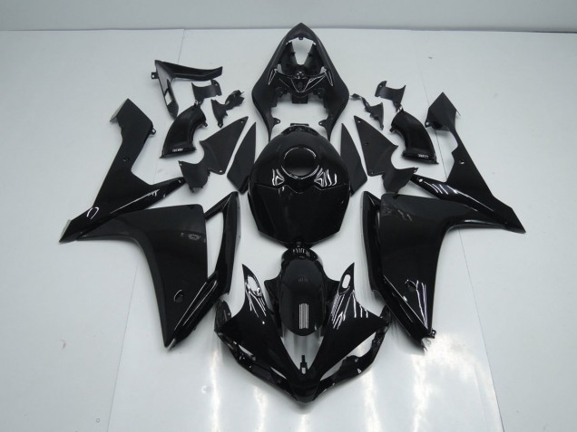 Preto Brilhante Carenagem Moto Yamaha R1 07-08 Preto Brilhante Carenagem Moto Yamaha R1 07-08