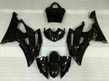 Preto Brilhante Carenagem Moto Yamaha R6 08-16