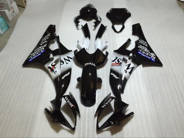 Preto Brilhante Carenagem Moto Yamaha R6 08-16