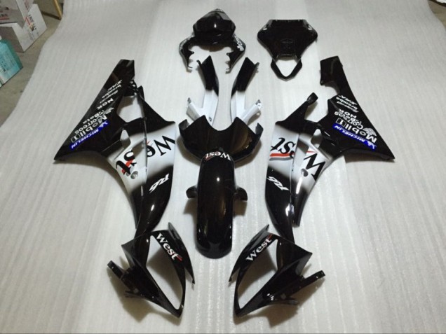 Preto Brilhante Carenagem Moto Yamaha R6 08-16