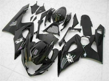 Preto Brilhante Carroçaria Moto Suzuki GSXR 1000 K5 05-06