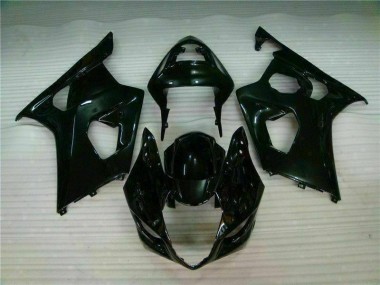 Preto Brilhante Injeção Kits Carenagem Moto Suzuki GSXR 1000 K3 03-04