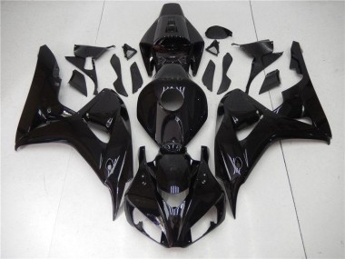 Preto Brilhante Kit Carenagem Moto Honda CBR 1000RR 06-07
