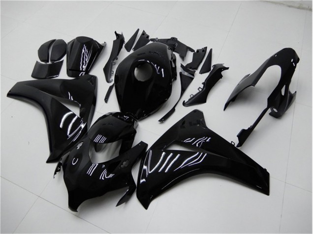 Preto Brilhante Kit Carenagem Moto Honda CBR 1000RR 08-11 Preto Brilhante Kit Carenagem Moto Honda CBR 1000RR 08-11