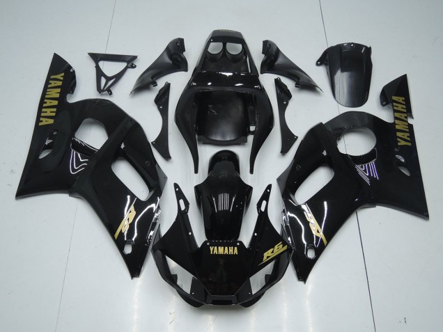 Preto Brilhante Ouro Adesivo Carenagem Moto Yamaha R6 98-02 Preto Brilhante Ouro Adesivo Carenagem Moto Yamaha R6 98-02