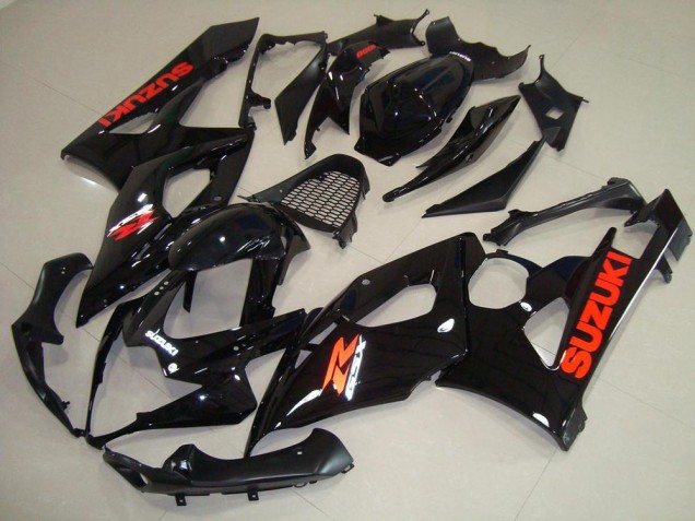 Preto Brilhante Vermelho Adesivo Carenagem Moto Suzuki GSXR 1000 K5 05-06 Preto Brilhante Vermelho Adesivo Carenagem Moto Suzuki GSXR 1000 K5 05-06