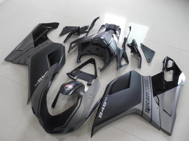 Preto Carenagem Moto Ducati 848 1098 1198 07-14