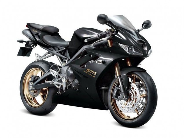 Preto Carenagem Moto Triumph Daytona 675 Triple 06-08