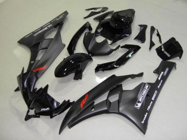 Preto Carroçaria Moto Yamaha R6 06-07