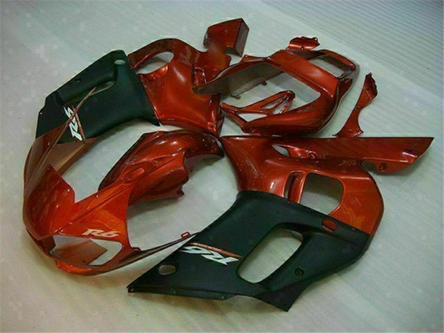 Preto Castanho Carenagem Moto Yamaha R6 98-02 Preto Castanho Carenagem Moto Yamaha R6 98-02
