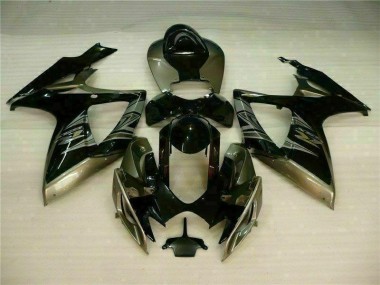Preto Cinzento Kit Carenagem Moto Suzuki GSXR 600 / 750 K6 06-07