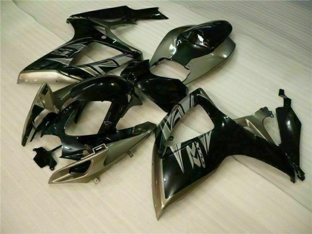 Preto Cinzento Kits Carenagem Moto Suzuki GSXR 600 / 750 K6 06-07