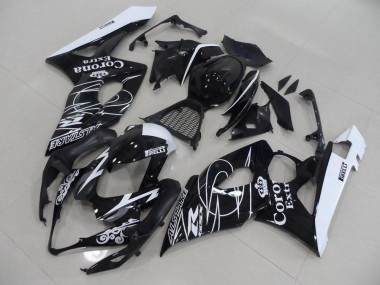 Preto Corona Carenagem Moto Suzuki GSXR 1000 K5 05-06