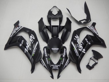 Preto Corrida Ninja Carenagem Moto Kawasaki ZX10R 16-19