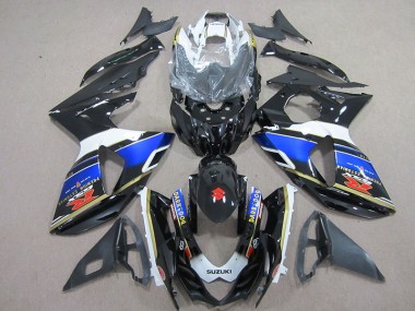 Preto Dark Dog Carenagem Moto Suzuki GSXR 1000 K9 09-16