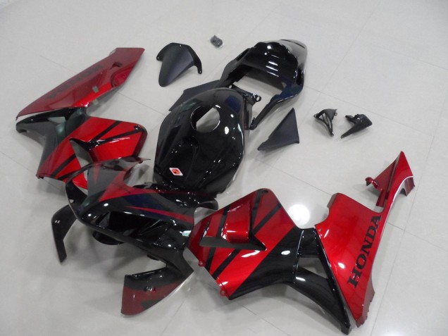 Preto Doce Vermelho Carenagem Moto Honda CBR 600RR 03-04 Preto Doce Vermelho Carenagem Moto Honda CBR 600RR 03-04