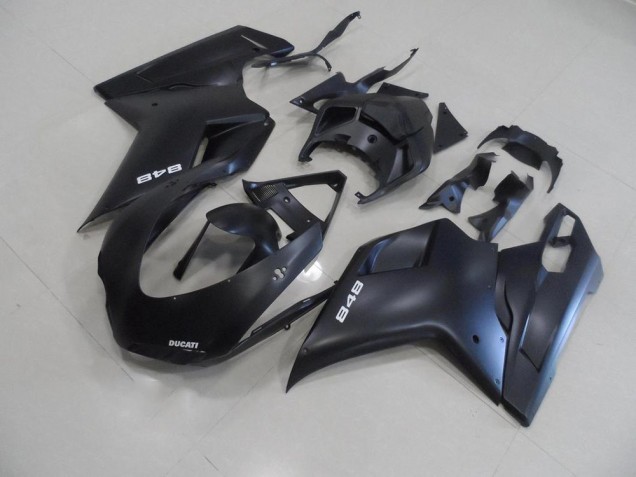 Preto Fosco & Branco 848 Carenagem Moto Ducati 848 1098 1198 07-14 Preto Fosco & Branco 848 Carenagem Moto Ducati 848 1098 1198 07-14