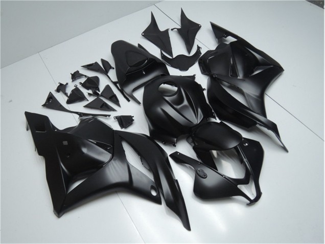 Preto Fosco Carenagem Moto Honda CBR 600RR 09-12 Preto Fosco Carenagem Moto Honda CBR 600RR 09-12