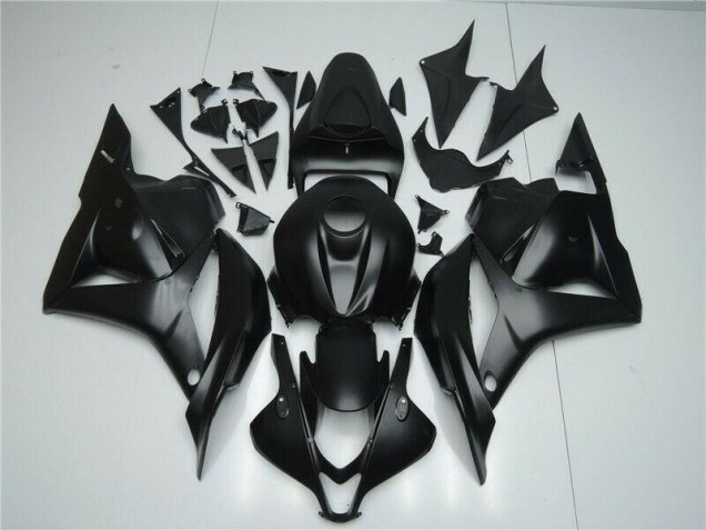 Preto Fosco Carenagem Moto Honda CBR 600RR 09-12 Preto Fosco Carenagem Moto Honda CBR 600RR 09-12