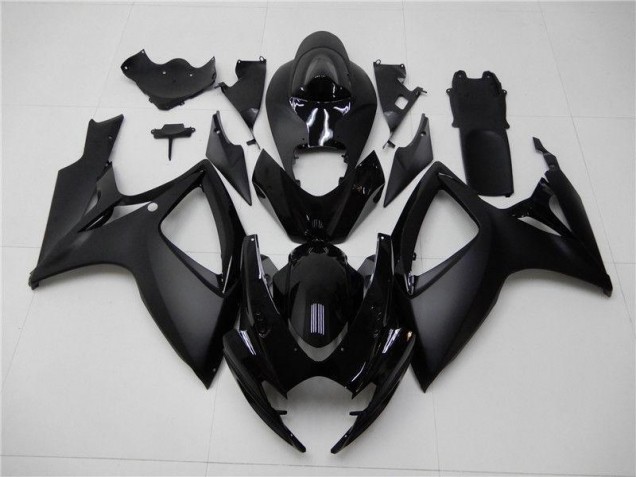 Preto Fosco Carenagem Moto Suzuki GSXR 600 / 750 K6 06-07 Preto Fosco Carenagem Moto Suzuki GSXR 600 / 750 K6 06-07