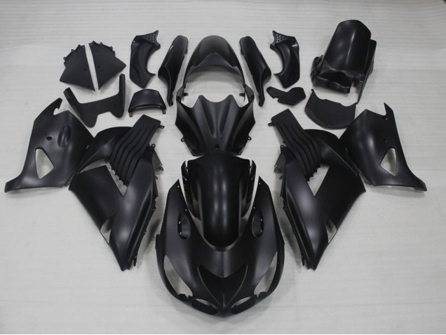 Preto Fosco Carroçaria Moto Kawasaki ZX14R ZZR 1400 06-11 Preto Fosco Carroçaria Moto Kawasaki ZX14R ZZR 1400 06-11