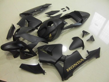 Preto Fosco Ouro Carenagem Moto Honda CBR 600RR 03-04