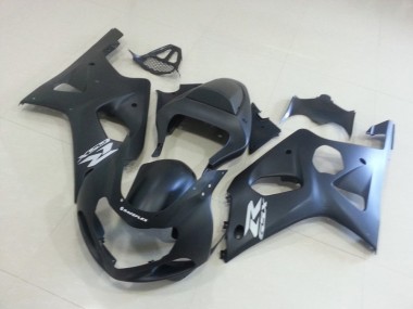 Preto Fosco & Prata GSXR Carenagem Moto Suzuki GSXR 1000 K1 00-02