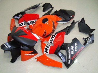 Preto Fosco Repsol Corrida Carenagem Moto Honda CBR 600RR 05-06