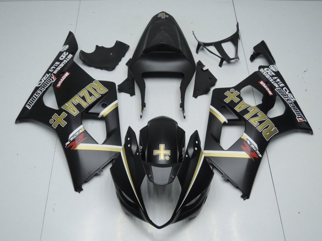 Preto Fosco Rizla Carenagem Moto Suzuki GSXR 1000 K3 03-04 Preto Fosco Rizla Carenagem Moto Suzuki GSXR 1000 K3 03-04