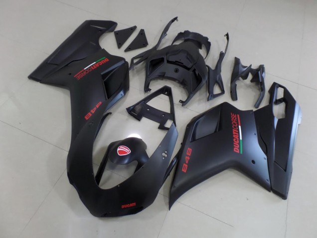 Preto Fosco Vermelho Adesivo Carenagem Moto Ducati 848 1098 1198 07-14 Preto Fosco Vermelho Adesivo Carenagem Moto Ducati 848 1098 1198 07-14
