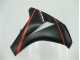 Preto Fosco Vermelho Carenagem Moto Honda CBR 1000RR 08-11 Preto Fosco Vermelho Carenagem Moto Honda CBR 1000RR 08-11