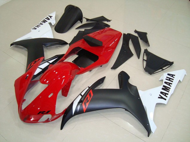 Preto Fosco Vermelho Carenagem Moto Yamaha R1 02-03 Preto Fosco Vermelho Carenagem Moto Yamaha R1 02-03