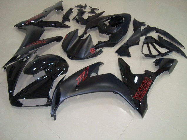 Preto Fosco Vermelho Carenagem Moto Yamaha R1 04-06 Preto Fosco Vermelho Carenagem Moto Yamaha R1 04-06