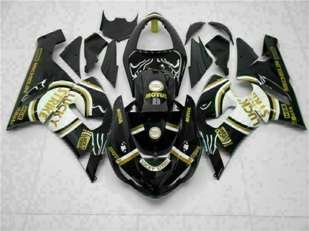 Preto Kit Carenagem Moto Kawasaki ZX6R 05-06 Preto Kit Carenagem Moto Kawasaki ZX6R 05-06