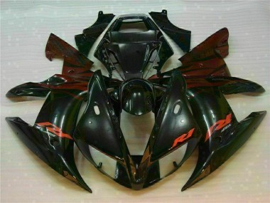 Preto Kit Carenagem Moto Yamaha R1 02-03