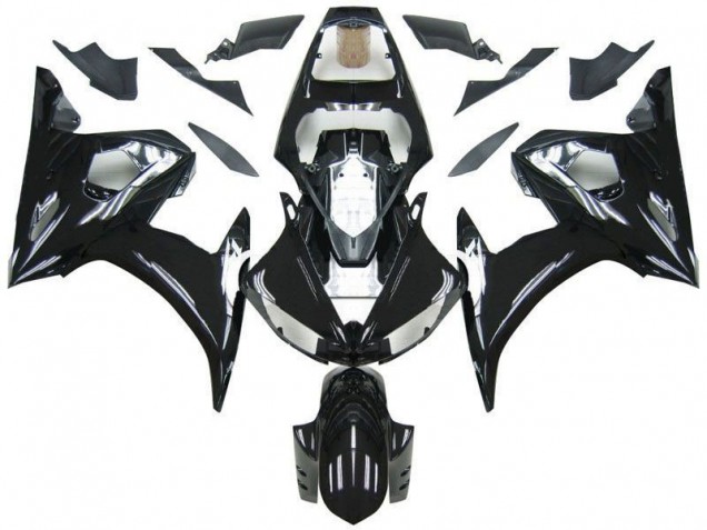 Preto Kit Carenagem Moto Yamaha R6 03-05 Preto Kit Carenagem Moto Yamaha R6 03-05