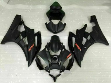Preto Kit Completo Carenagem Moto Yamaha R6 06-07