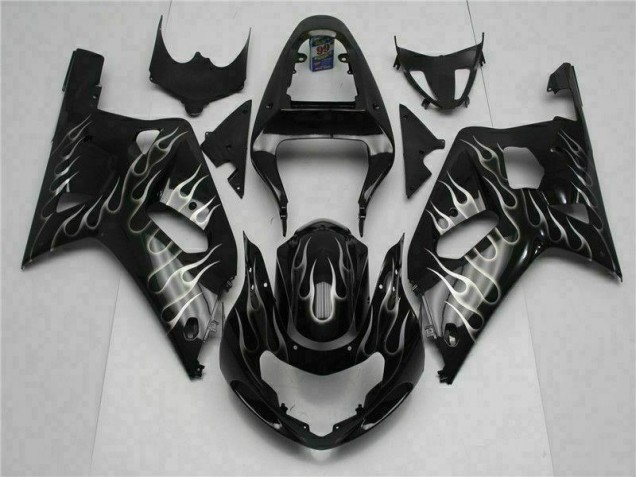 Preto Kits Carenagem Moto Suzuki GSXR 600 / 750 K1 K2 K3 01-03 Preto Kits Carenagem Moto Suzuki GSXR 600 / 750 K1 K2 K3 01-03