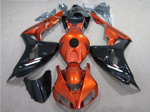 Preto Laranja Carenagem Moto Honda CBR 1000RR 06-07 Preto Laranja Carenagem Moto Honda CBR 1000RR 06-07