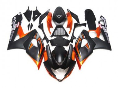 Preto Laranja Carenagem Moto Suzuki GSXR 1000 K7 07-08