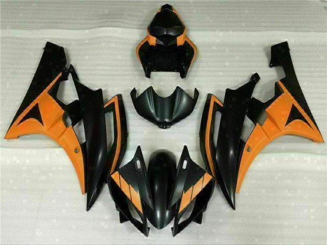 Preto Laranja Carenagem Moto Yamaha R6 06-07 Preto Laranja Carenagem Moto Yamaha R6 06-07