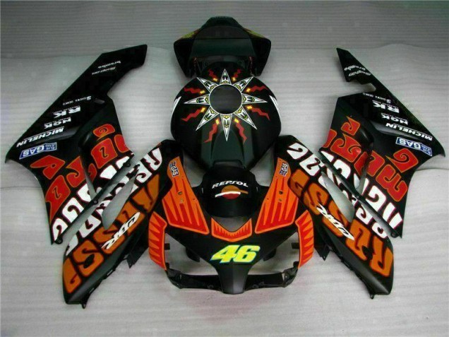 Preto Laranja Carenagem & Plástico Moto Honda CBR 1000RR 04-05 Preto Laranja Carenagem & Plástico Moto Honda CBR 1000RR 04-05
