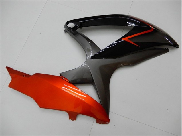Preto Laranja Cinzento Carenagem Moto Suzuki GSXR 600 / 750 K8 08-10 Preto Laranja Cinzento Carenagem Moto Suzuki GSXR 600 / 750 K8 08-10