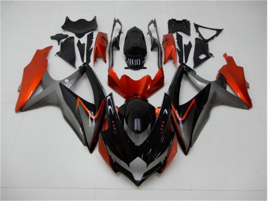 Preto Laranja Cinzento Carenagem Moto Suzuki GSXR 600 / 750 K8 08-10