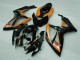 Preto Laranja Moto Plástico Suzuki GSXR 600 / 750 K6 06-07
